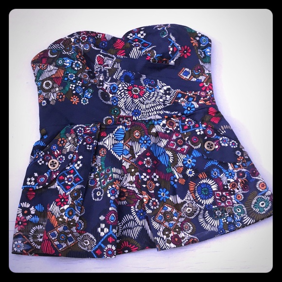 NWT Anthropologie Fei Primula peplum blouse, sz 0 - Picture 2 of 5